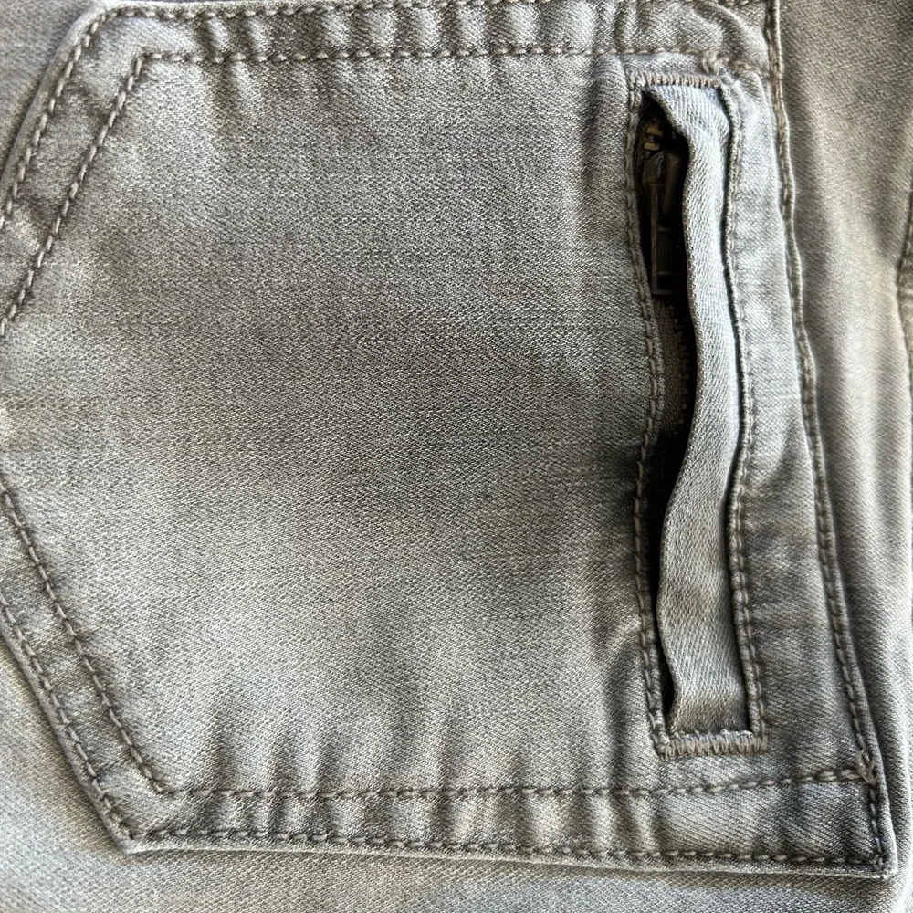 Free People Grey Moto Skinny Jeans 26 - Picture 8 of 10